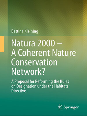 cover image of Natura 2000 – a Coherent Nature Conservation Network?